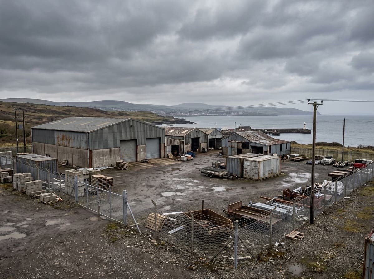 Secure fenced vehicle storage yard used by KG Recovery